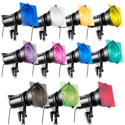 11Pcs 30cm 11 Colors Flash Speedlite Gel Filter For Strobe Light Photography • $18.99