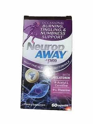 NeuropAWAY PM Night Time 60 Capsules  Nightime Burning Tingling Nerve Support • $12.99