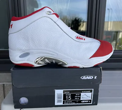 AND 1 Tai Chi LX 'White Red' D1055MWRS Basketball Vince Carter Size 15 DS VC • $199.99