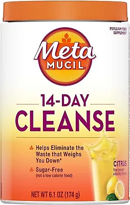 Metamucil 14-Day Cleanse Psyllium Husk Fiber Supplement Eliminate Waste & Pro • $10.95