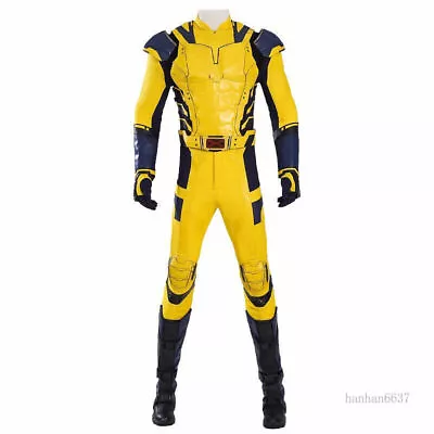 Wolverine Cosplay Costume Suit Deadpool 3 Jumpsuit Halloween Outfit Full Set Men • $92.36