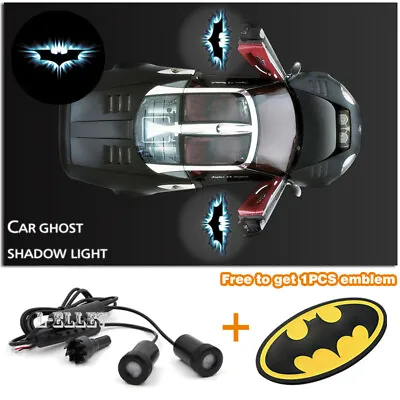 Car Door Ghost Shadow Dark Knight Batman Projector Laser Light + 1 Batman Emblem • $17.74