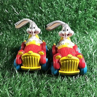 Vtg 1992 Bugs Bunny Red Stretch Cars (2) Lot Warner Bros Toy Looney Tunes  • $7.99