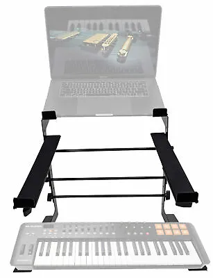 £48.41 • Buy Rockville Dual Laptop+Controller Stand For M-Audio Oxygen 49 MK IV Keyboard