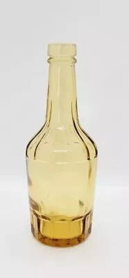 Wheaton Ribbed Paneled Amber Reproduction Medicine/Bitters Bottle 6  Tall • $4