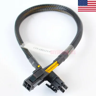  Motherboard CPU 4pin Female To 6pin Male PCI-E GPU Connector Adapter Cable 35cm • $7.85