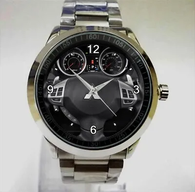 Hot 2011 Mitsubishi Lancer Steering Wheel Item Collection Sport Metal Watch • $24.99