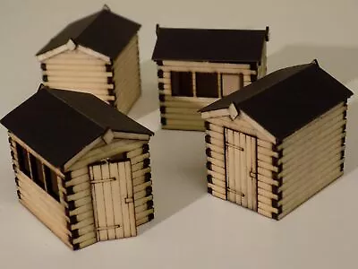 £5.85 • Buy 4 X Garden Sheds 00 Gauge Scenery Detail Kit 1:76 Scale For Model Railway