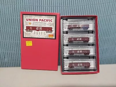 Micro Trains N Scale Union Pacific Gondola W/sides 4-pac 933 00 080 • $28