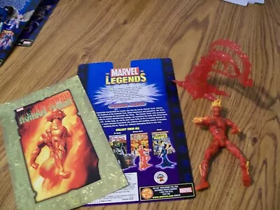 Toybiz Marvel Legends Fantastic Four Human Torch Series 2 2002 EUC • $17.49