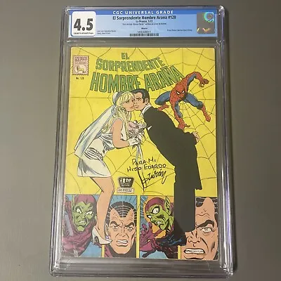 El Sorprendente Hombre Arana #128 CGC 4.5 La Prensa Wedding Gwen Signed Duran • $12500