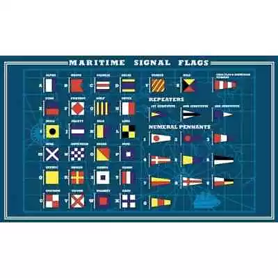 5ft X 3ft (150 X 90 Cm) Maritime Signal Flags Nautical Shipping Polyester Flag • £7.95