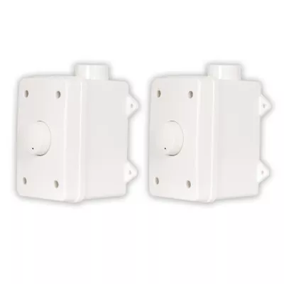 $64.88 • Buy Acoustic Audio AAOVCD-W Outdoor Volume Controls White Weatherproof 2 Piece Set