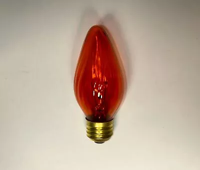 (LOT OF 5) Amber F15 Flame Medium Base Light Bulb(BRAND NEW)40W 120V #S3370 • $17.99