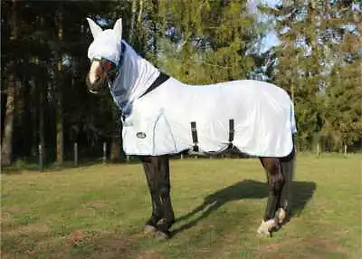  Horse Fly Rug All In One Belly And Tail Flap Elastic Neck All Sizes FREE MASK • £28.95