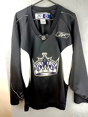 L.A Kings NHL Reebok Embroidered Supporters Jersey Black Size M Polyester • $49.95