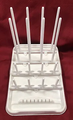 MUNCHKIN FOLD-UP Drying Rack Drainer BABY Bottle Cups Pump Parts. White 1998 • $19.99
