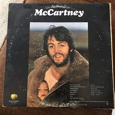 Paul McCartney Self Titled Debut Solo 1970 LP Apple STAO 3363 Vinyl Record Album • $12.40