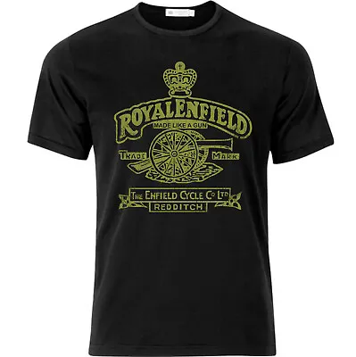£15.99 • Buy Royal Enfield Vintage Style Motorcycle T Shirt Black