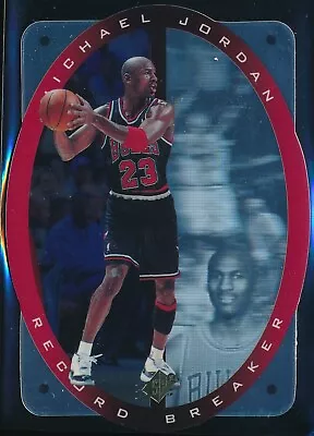 1996-97 Upper Deck Spx Michael Jordan Record Breaker Holoview Die Cut Card #1 • $49.99