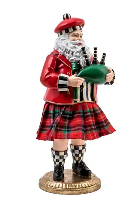 Mackenzie Childs Tartastic Tabletop American Santa -Brand NEW • $140