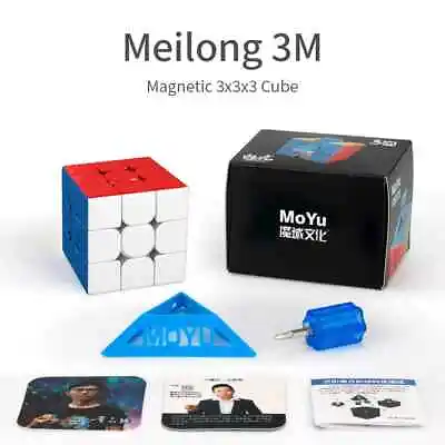 3x3x3 Magnetic Cube Speed Cube Magic Cube Professional Magnetic Cube Puzzle Toys • $10.99