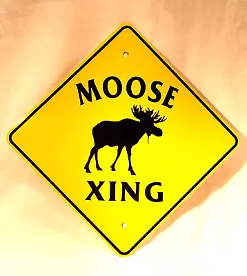 8  X 8  Metal MOOSE XING Crossing SIGN • $9.95