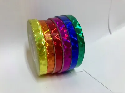Any 6 Different Color Holographic Prism Tapes 1/4   X 25 Feet Pick Any Colors • $15.95