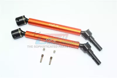 For Traxxas E-Revo 2.0-ALUM. BODY & STEEL JOINT ADJUSTABLE F/R CVD-1 Pair-ORANGE • $39.90