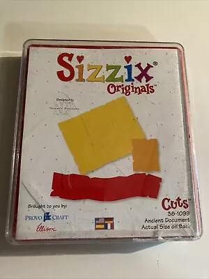 Sizzix Original Die-Cutter Lg Provo Craft Ellison Ancient Document 38-1099 • $6.97