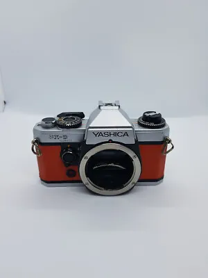 Yashica Fx-d Quartz 35mm Camera  With Orange Leather • £90