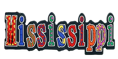Mississippi Festive Multicolor Letters Fridge Souvenir Magnet • $8.45