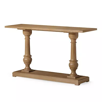 Maven Lane Arthur Traditional Wooden Console Table In Antiqued Natural Finish • $449.99
