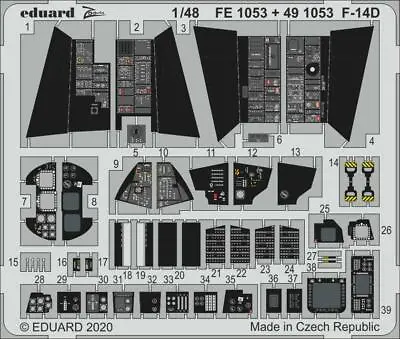 Eduard 1/48 F-14D Tomcat Cockpit+Interior (AMK) 481053 • $19.42