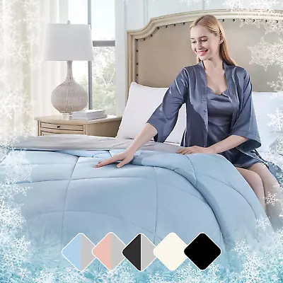 Reversible Summer Cooling Comforter Full/Queen Size Dual-Sided Lightweight Cool • $101.99