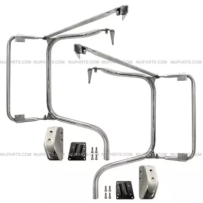 Door Mirror Arm With Bottom Mount Bracket Aluminum Chrome LH & RH Fit: Peterbilt • $429