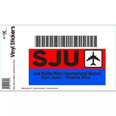 £3.40 • Buy Gift Sticker : Puerto Rico Luis M. Marín Airport San Juan SJU Travel Airline
