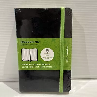 Evernote Smart Notebooks Moleskine Evernote Carnet Ligne  Pocket Ruled Sealed • $30