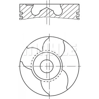 MAHLE ORIGINAL Piston 151 10 00 • $173.24