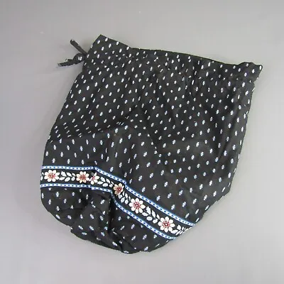 Vera Bradley Lunch Sack Bag Navy Blue 10  X 12  Lined Cooler • $8.07