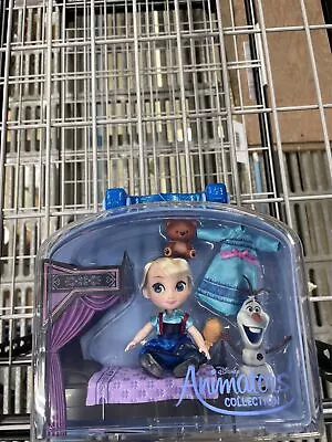 NIB Disney Animators' Collection Frozen Elsa Mini 5  Doll Play Toy Set • $18.62