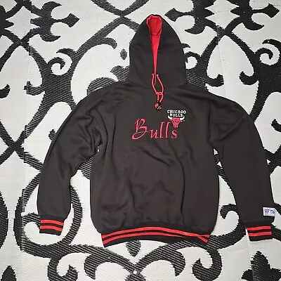 Vintage Chicago Bulls The Game Big Logo Hoodie Hooded Sweatshirt 90s NBA XL • $34.99