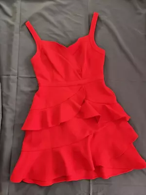 Gorgeous Ruffled BCBG MAXAZRIA Red Dress - Size 4 Or Small - New With Tags • $120