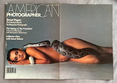 NATASSJA KINSKI & SNAKE Richard Avedon 1982 AMERICAN PHOTOGRAPHER MAGAZINE • $9.99