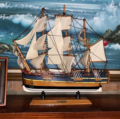 HMS Endeavor Wooden Sailing Ship • $100