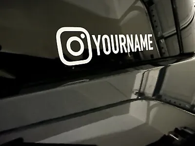 Custom Instagram Name Vinyl Decal - Car Window IG Sticker • $6.82
