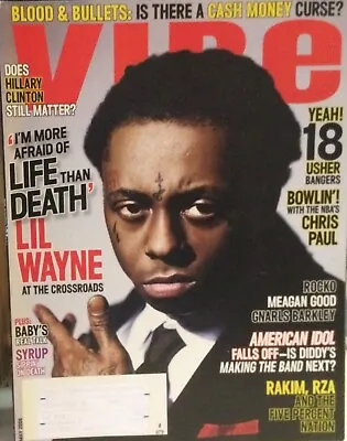 VIBE Magazine LIL WAYNE I'm More Afraid Of Life Than Death • $9.99