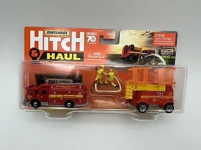 Matchbox Hitch And Haul 70 Years MBX Fire Rescue Hazard Squad FREE SHIPPING • $17.84
