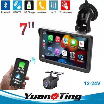 7inch Touch Screen Truck Car Portable Wireless Apple CarPlay Android Auto Radio • $69.79