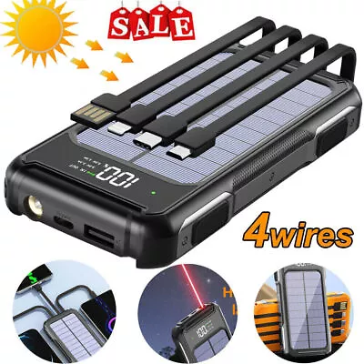 2024 Super 1000000mAh 4 USB Portable Charger Solar Power Bank LED For Cell Phone • $17.85